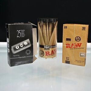Cigarette Rolling Papers Lot Raw Classic Natural Spain OCB Premium France